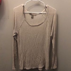Longsleeve cream basic shirt